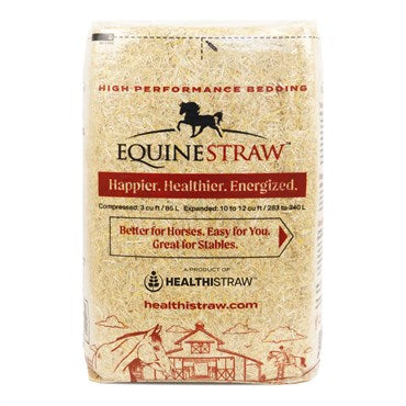 Equine Straw High Performance Bedding - Healthistraw - 3 CF - #