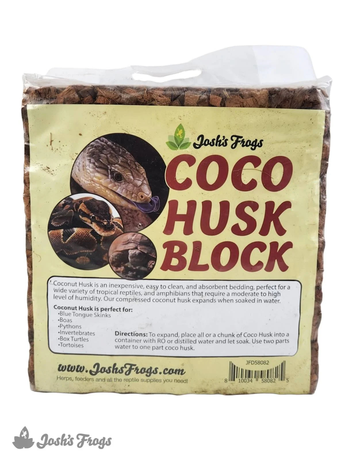 Josh's Frogs Coco Husk Block - 4.5 kg/38 qts - #32238