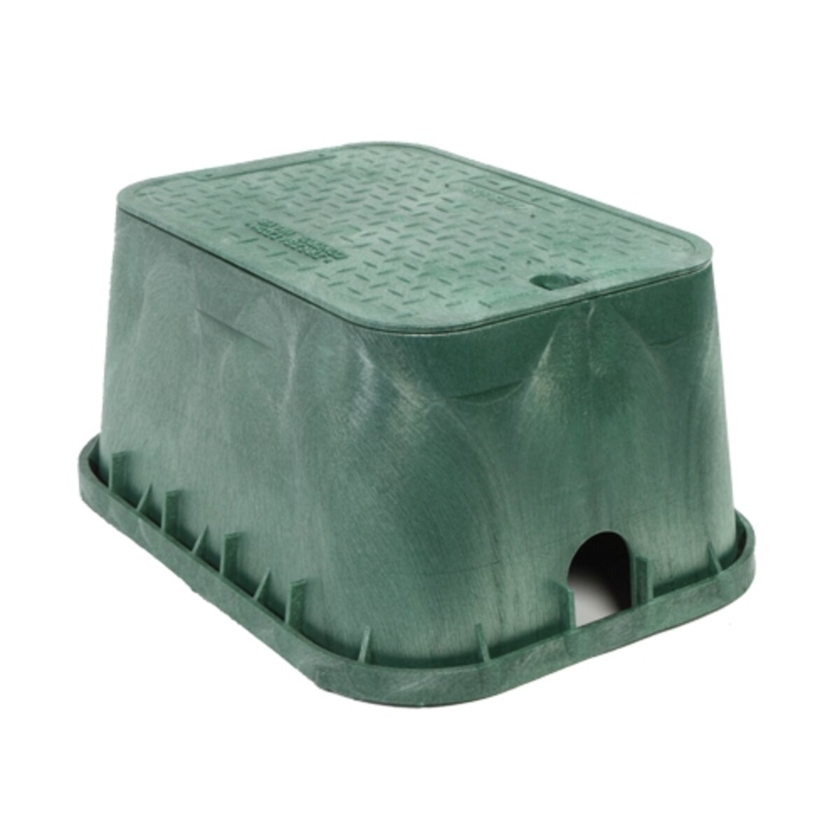 Jumbo Green Valve Box - w/Lid - 13" x 20" - #4255