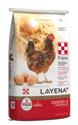 Poultry Feed Layena Plus Omega 3 Layer Pellets - 40 Lbs - #15421