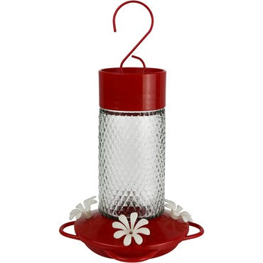 Charming Cherry Glass Hummingbird Feeder - Nature's Way - 13 oz - #32673