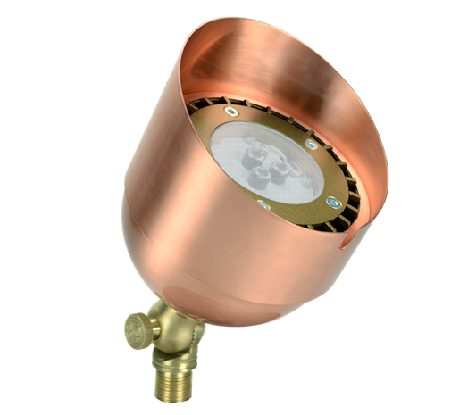 Copper Oxford Up Light - 25' Wire Lead - 7 Watt - 3000K - #24284