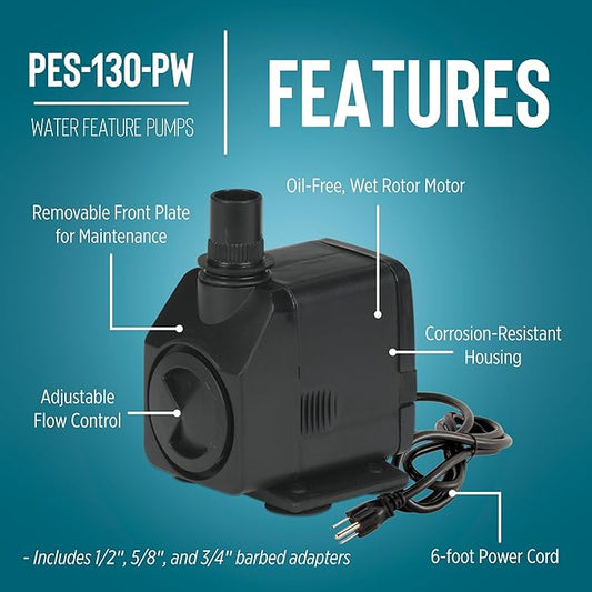 Pump Statuary Fountain - 130 GPH - #14106