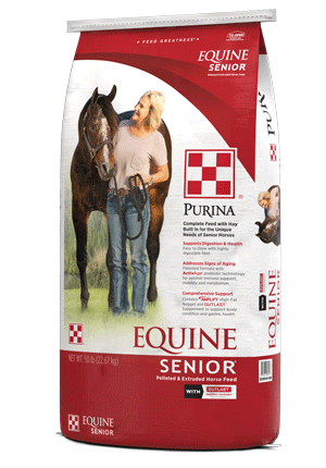 Equine Senior Horse Feed - Red & White - 50 Lbs - #8698