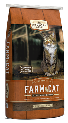Cat Food Country Acres Farm Cat - Brown - 40 Lbs - #8724