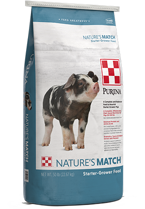 Pig Feed Starter Grower - Nature's Match - 50 Lbs - #8711