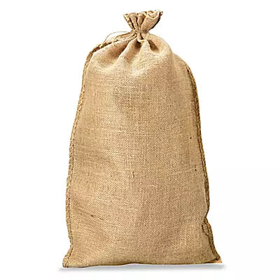 Burlap Bag W/ Tie 14"x26" - 8.9 Oz - Brown - #29169