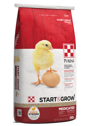 Chick Feed Start & Grow Medicated - 50 Lbs - #8636
