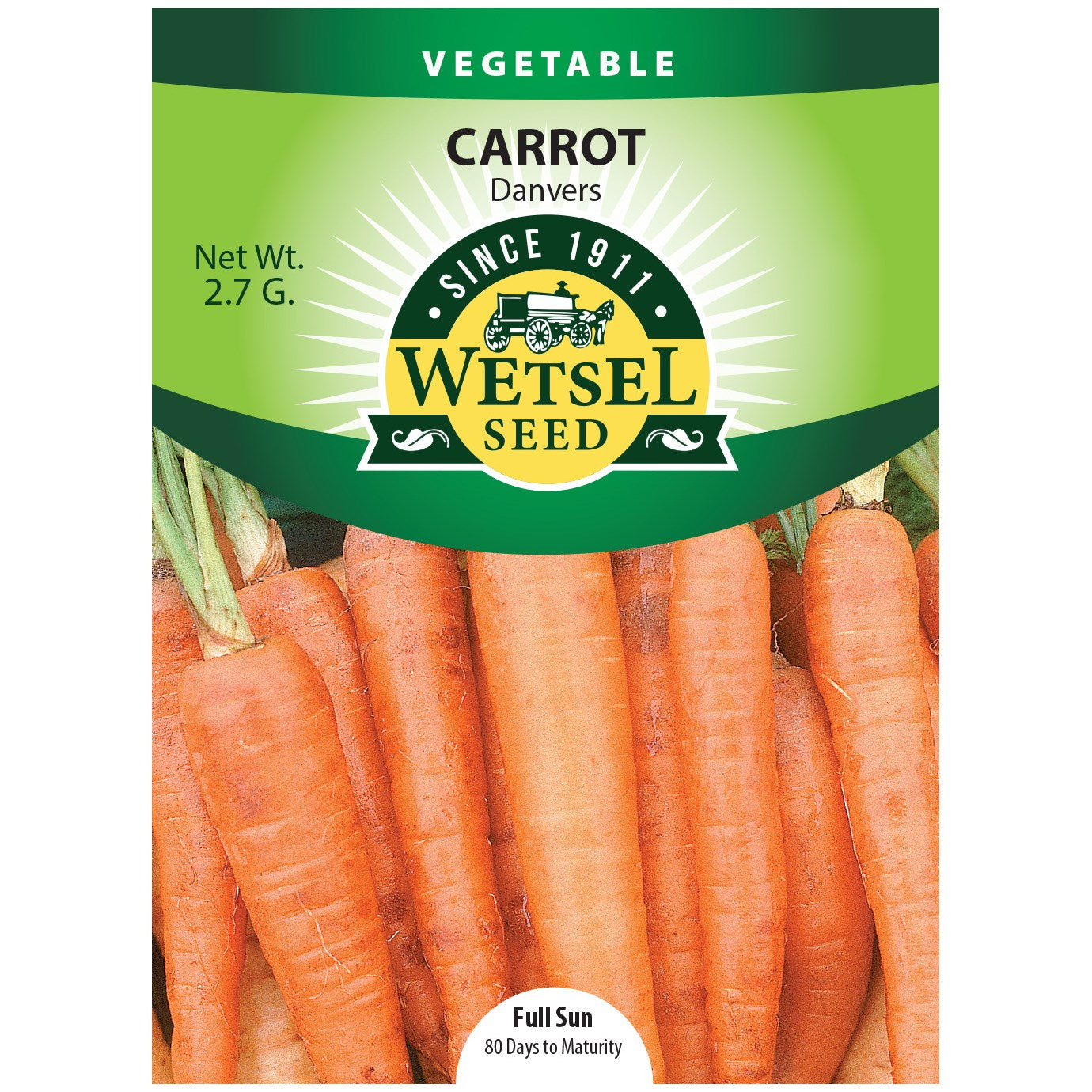 Seeds Carrot Danvers Half Long - 2.7 Grams - #29592