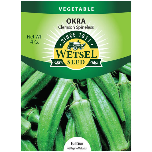 Seeds Okra Clemson Spineless - 4 Grams - #29572