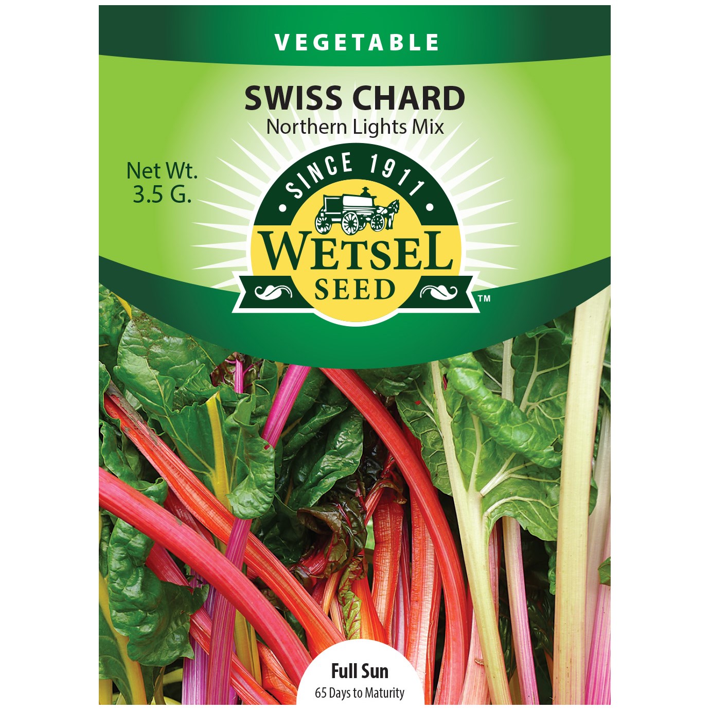 Seeds Swiss Chard Northern Lights - 3.5 G - #29496