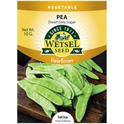 Heirloom Seeds Dwarf Grey Sugar Pea - 10 G