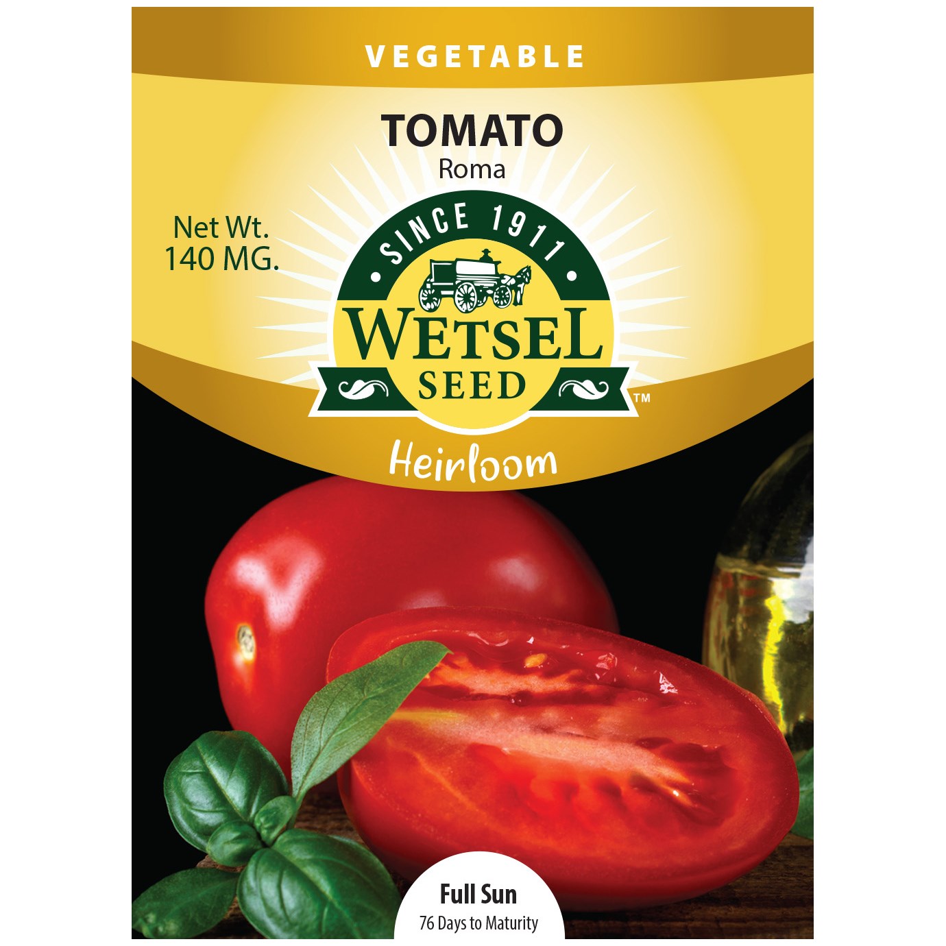 Heirloom Seeds Tomato Roma - 140 Mg - #29484