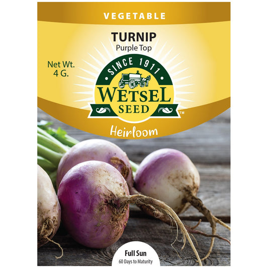 Heirloom Seeds Turnip Purple Top - 4 Grams - #30962