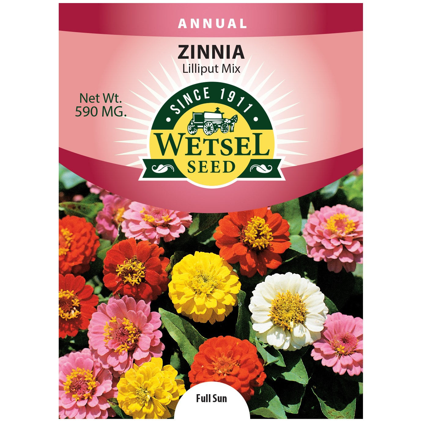 Seeds Zinnia Lilliput Mixed - 590 Mg - #29943