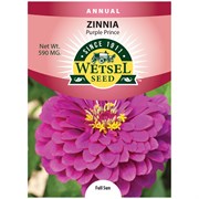 Seeds Zinnia Purple Prince - 590 Mg - #32162
