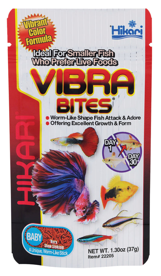 Fish Food Vibra Bites - 1.30 oz - Baby - #28378
