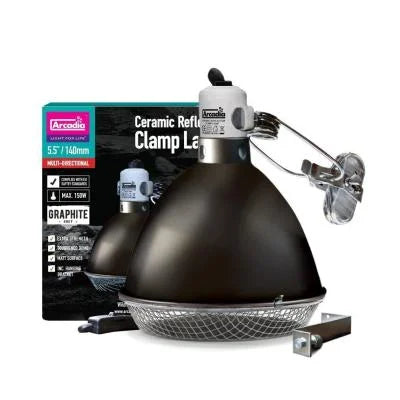 Clamp Lamp Ceramic Reflector - Graphite - 5.5" - #31077