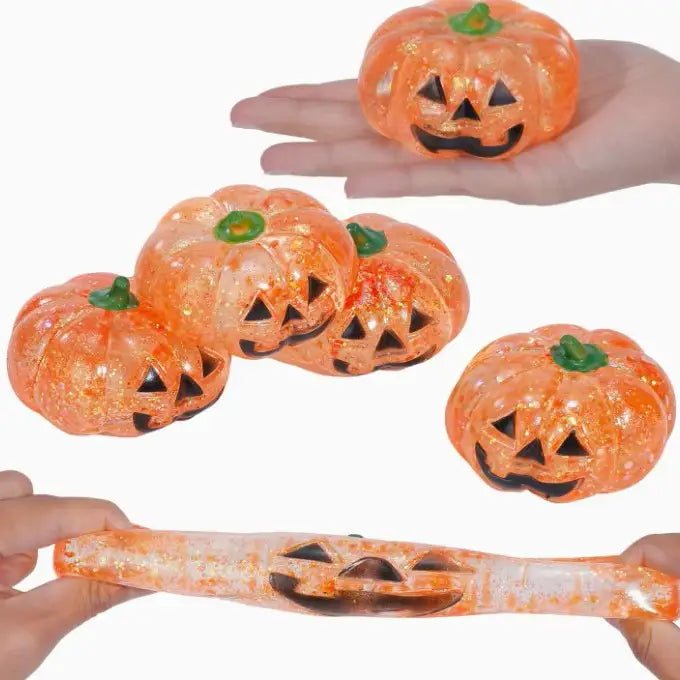Pumpkin Jack O Lantern Sugar Ball Thick Squeeze Toy - #33082