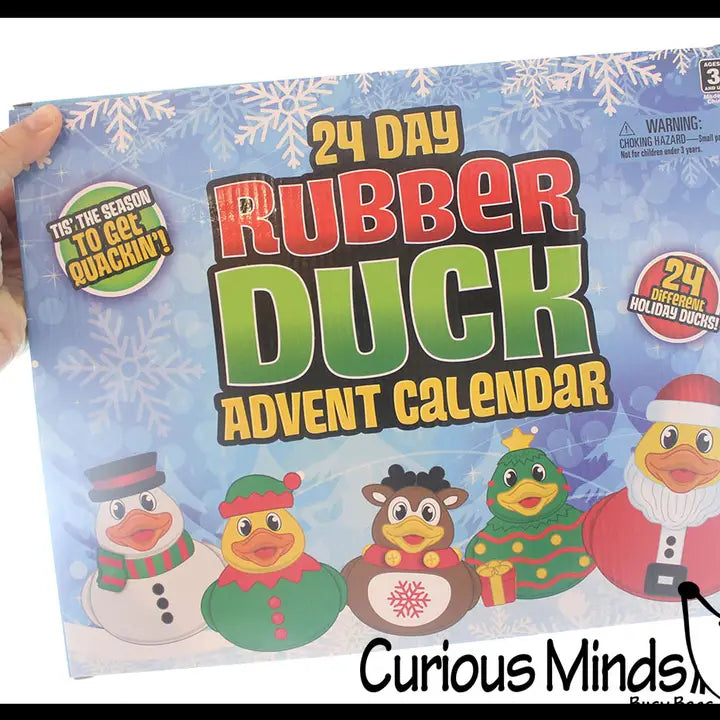 Christmas 24 Day Advent Rubber Duck Calendar Squishy Squeeze Toy