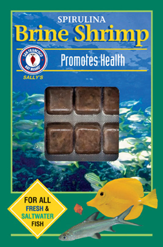 Spirulina Brine Shrimp Frozen - 30 Count - 3.5 oz - 100 g - #32837