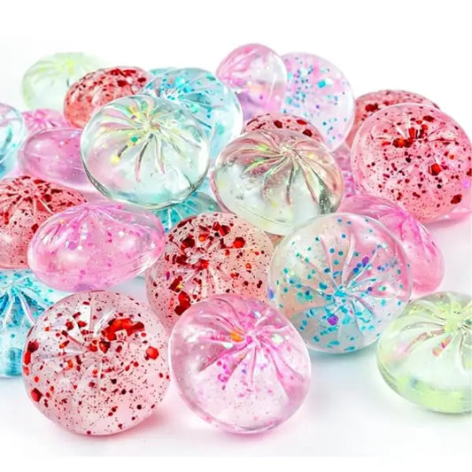 Mini Glitter Dumpling Squishy Squeeze Toy - #33193