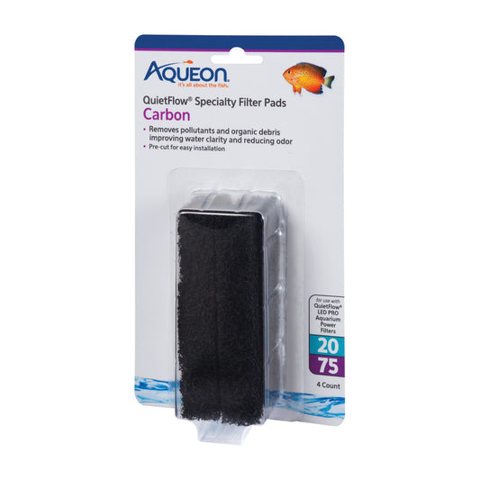 Filter Pads Carbon - 4 Count - QuietFlow 20 or 75 - #31446