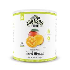 Freeze Dried Diced Mangos - 9.52 Oz Can - Augason Farms - #27873