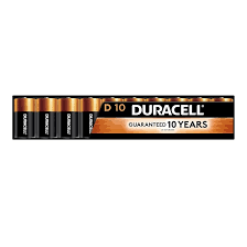 Batteries Alkaline D - 10 Pack - #32210
