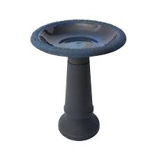 Bird Bath Blue Marble - 20"x20"x20" - Algreen