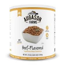 Beef Flavored Meat Vegetarian Substitute - 37 Oz Can - Augason Farms - #27485