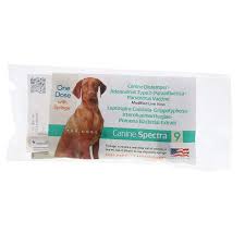 Vaccine Spectra 9 Canine - 1 Dose - #28421