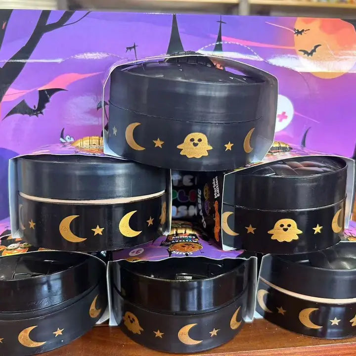 Halloween Mystery Dumpling with Black Decorated Steamer Box Squishy Squeeze Toy