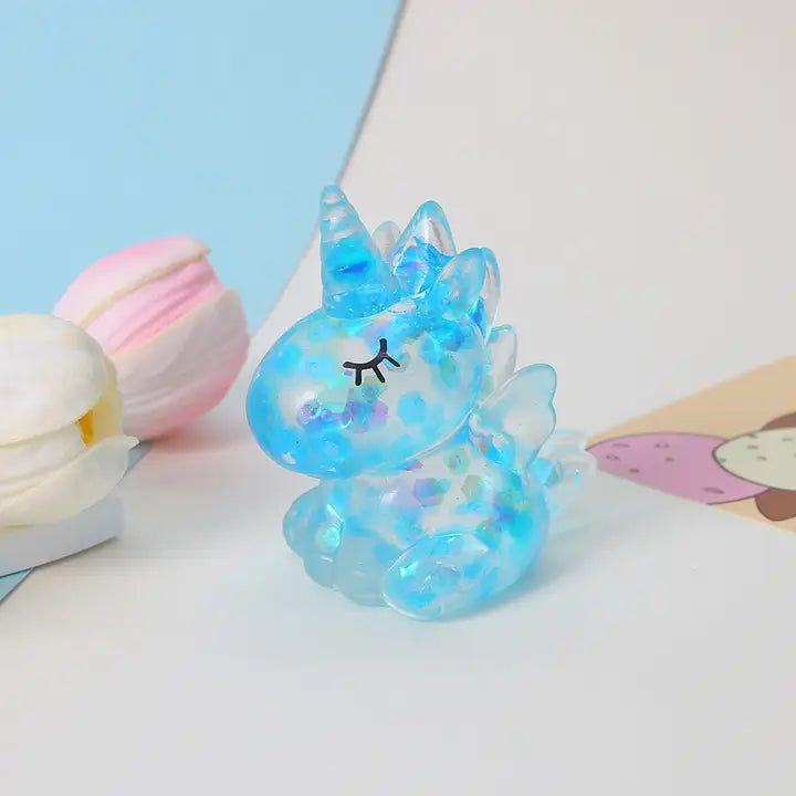 Glitter Angel Unicorn Squishy Squeeze Toy - Pegasus - #33289