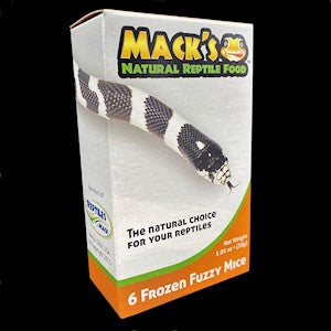 Frozen Fuzzy Mice (6-Pack) - Premium Feeder Rodents for Reptiles - #29151