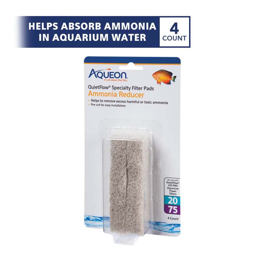 Ammonia Filter Pads 4 Pack - QuietFlow 20 or 75 - #31444