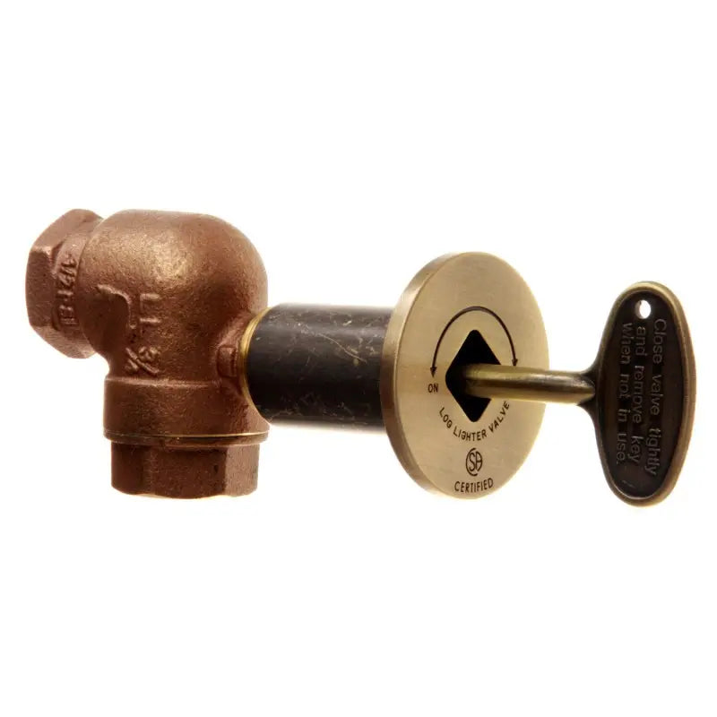 Shut Off Valve Kit Gas Fire Pit - 3/4" - Brass #31549