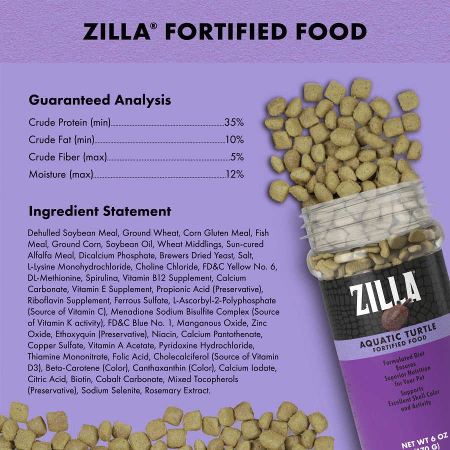 Turtle Food - Aquatic Zilla - 6 oz - #25447