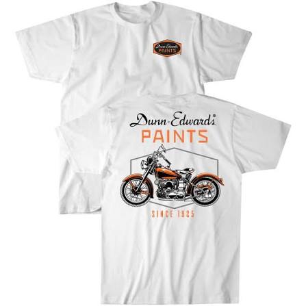 Short Sleeve White Bike Dunn Edwards Shirt - XXL - #28610