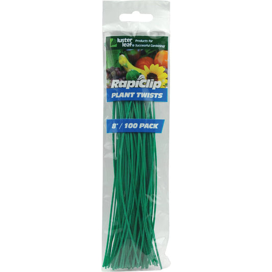 8" Twisty Tie - Plant Ties - Green - 100 Pack