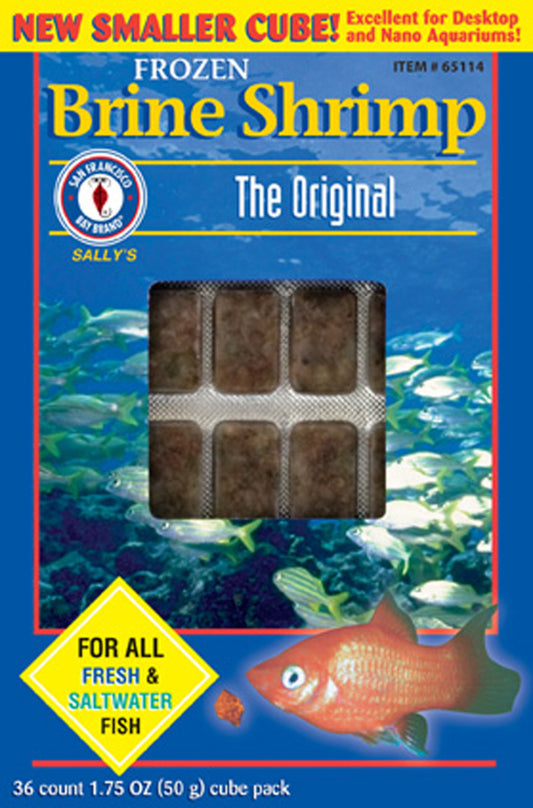San Francisco Bay Brand Brine Shrimp Frozen - 1.75 oz - 36 mini-cubes - #32246