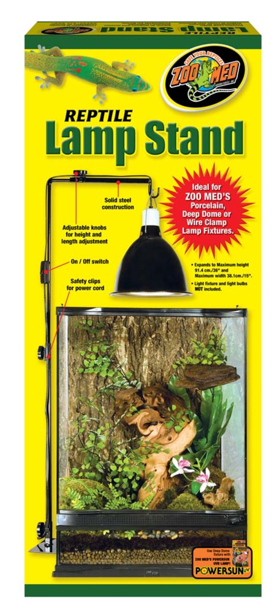 Reptile Lamp Stand - ZooMed - Large - 91.4 cm / 36" - #26438