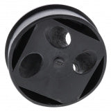 Spin Plate Standard 2 Holes Black - 1" - #18810