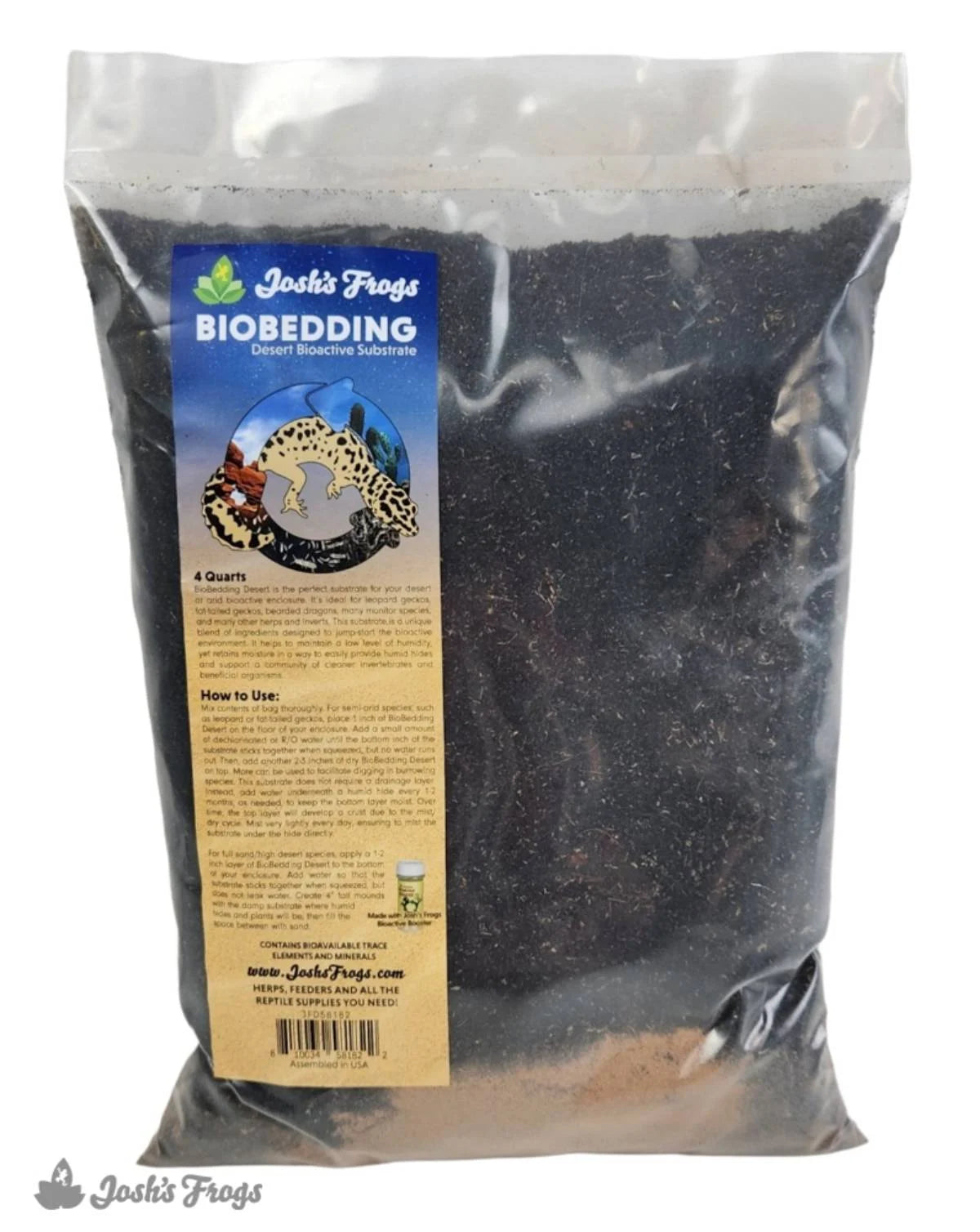 Substrate Desert BioBedding Bioactive - 4 Qt - Josh's Frogs - #31570