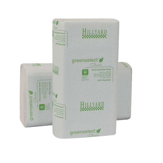 Green Select Multifold 1 Ply White Towel - Paper Towels - #48