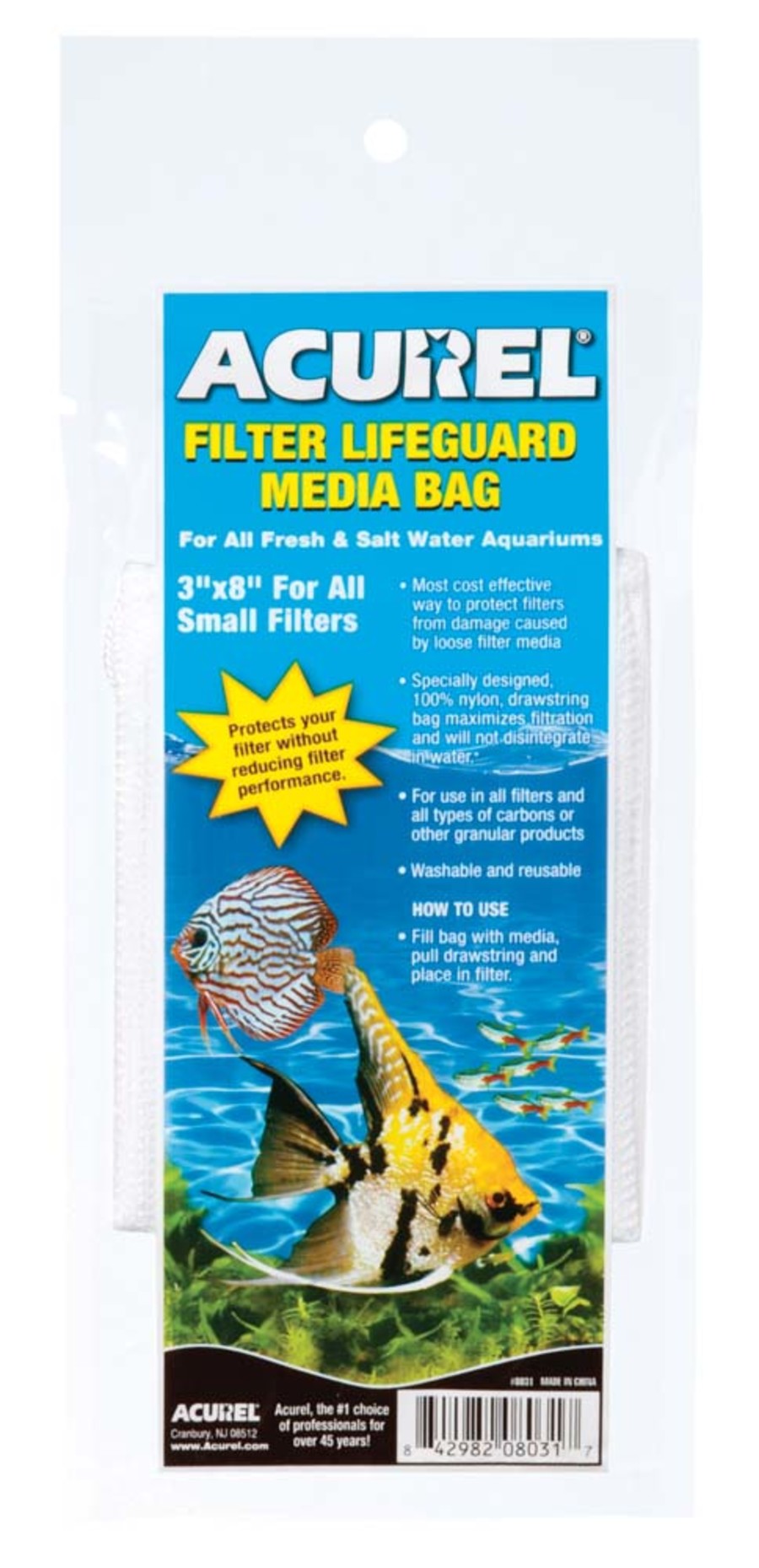 Media Bag Filter Lifeguard - 3" x 8" - #27225