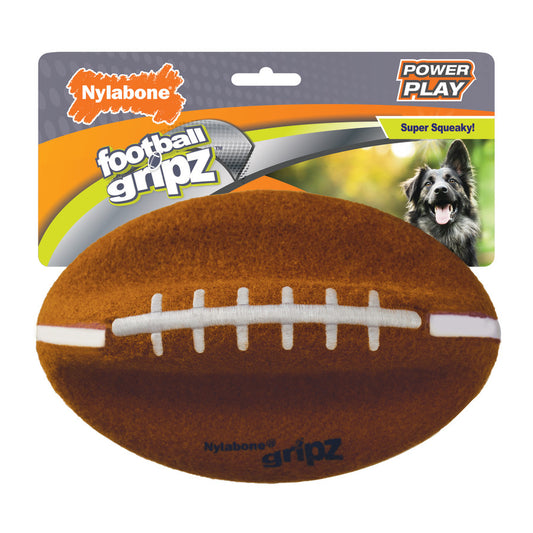 Dog Toy Football Gripz 8.5"- Brown - Large - #27601