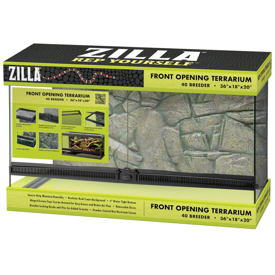 Terrarium Front Opening - Zilla - 36"x18"x20" - 40 Breeder - #25592