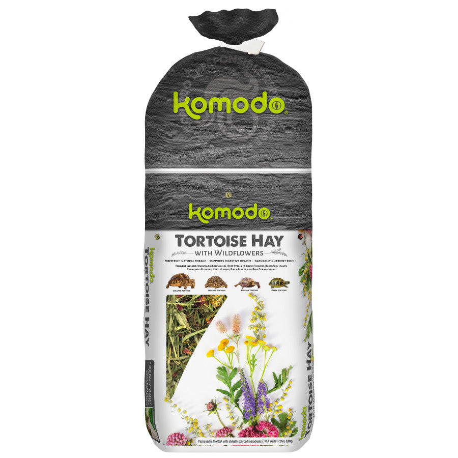 Komodo Tortoise Hay w/ Wildflowers – 24 oz - #32376