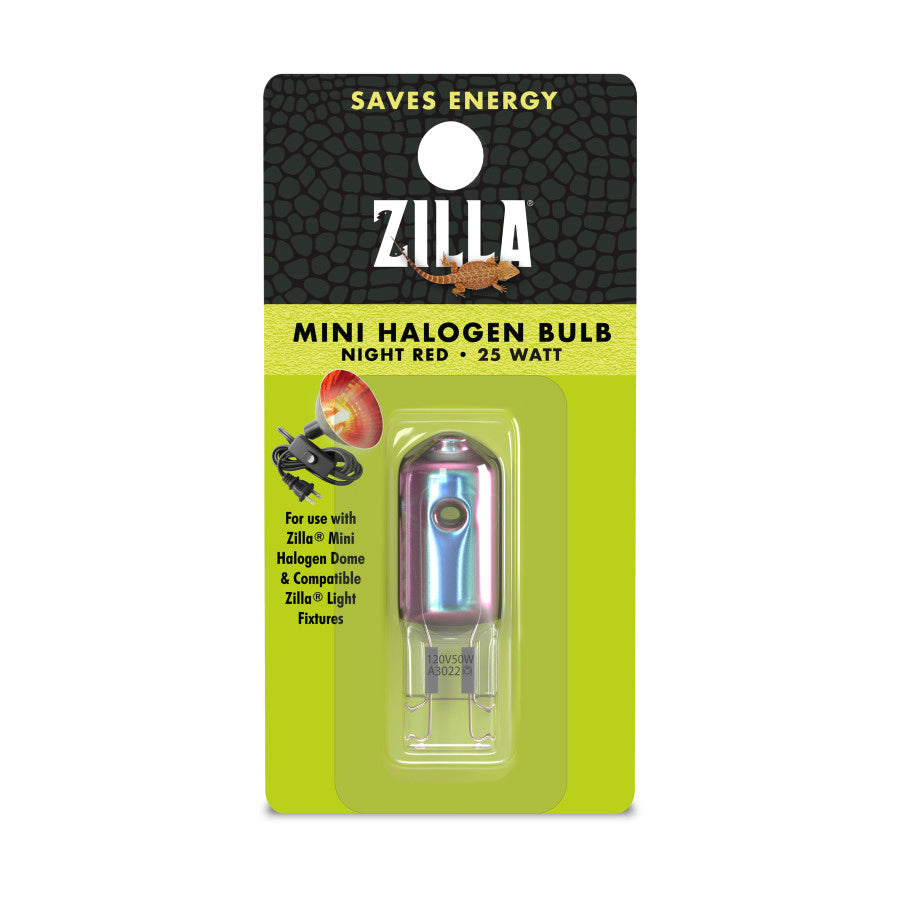 Mini Red Halogen Bulb - 25 Watt - Zilla - #32953